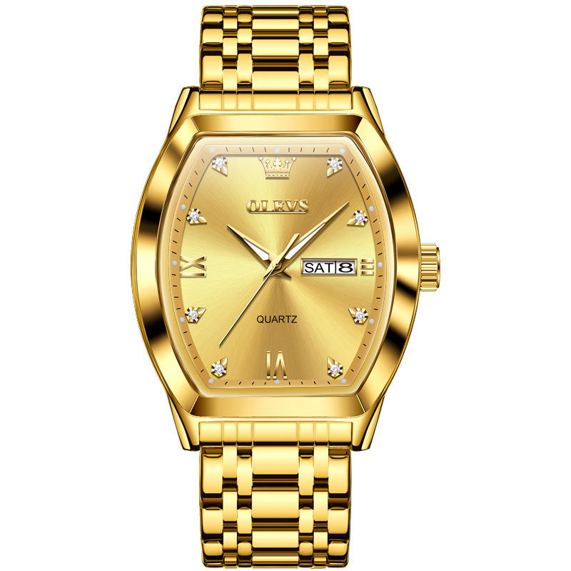 Montre OLEVS Homme — Élégance carrée, Charisme assuré