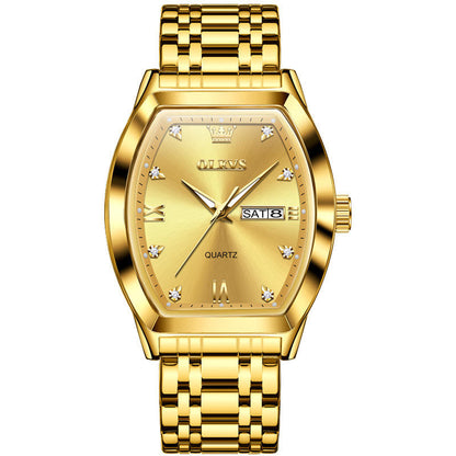 Montre OLEVS Homme — Élégance carrée, Charisme assuré